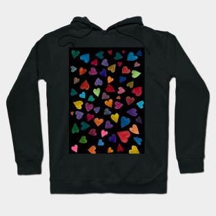 Scattered Hearts in the Dark Hoodie